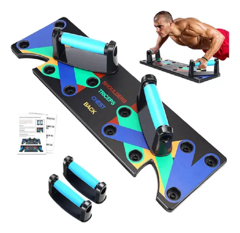 Tabla Push Up + Bandas Elásticas